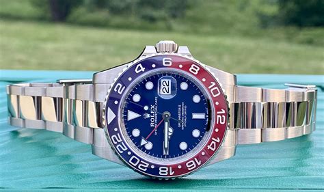 rolex gmt master ii white gold pepsi